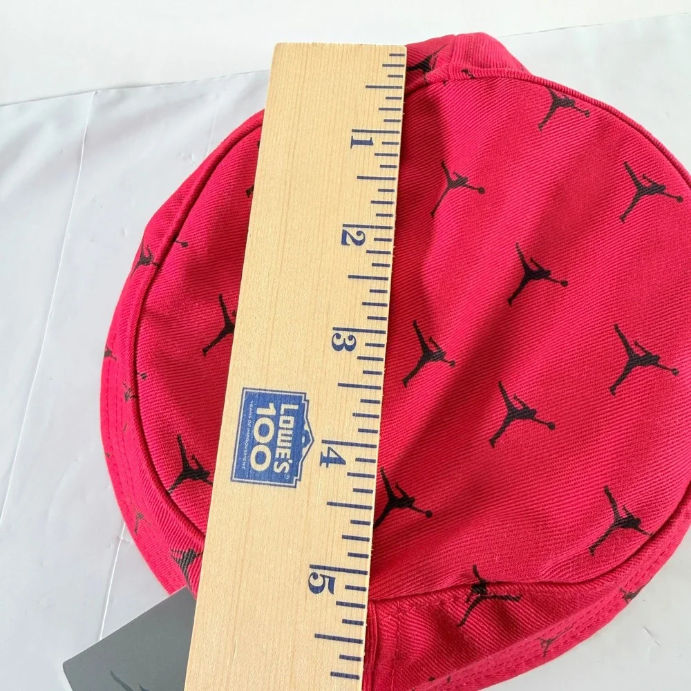 Jordan Boys Gym Red Allover Jumpman Bucket Hat Size 4-7 NWT‎